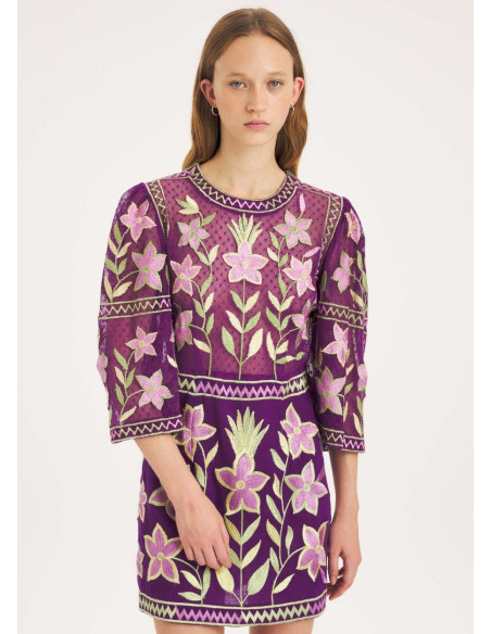ANTIK BATIK VESTIDO CARIOCA PURPLE