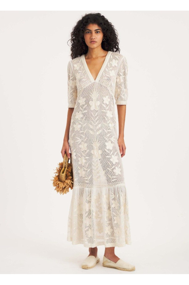 ANTIK BATIK VESTIDO CARIOCA CREAM