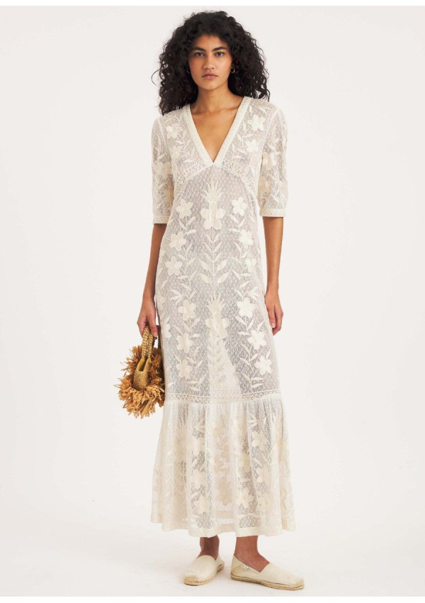 ANTIK BATIK VESTIDO CARIOCA CREAM