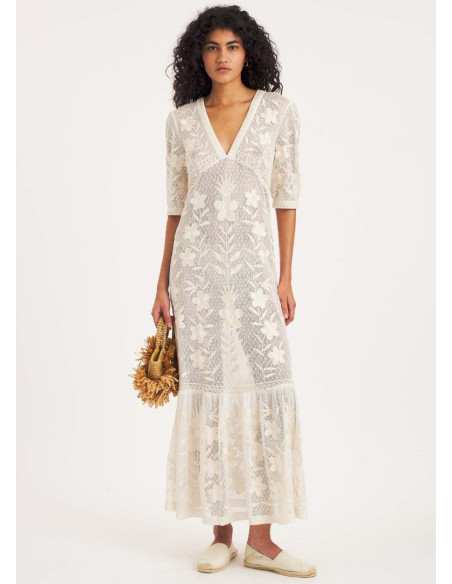 ANTIK BATIK VESTIDO CARIOCA CREAM