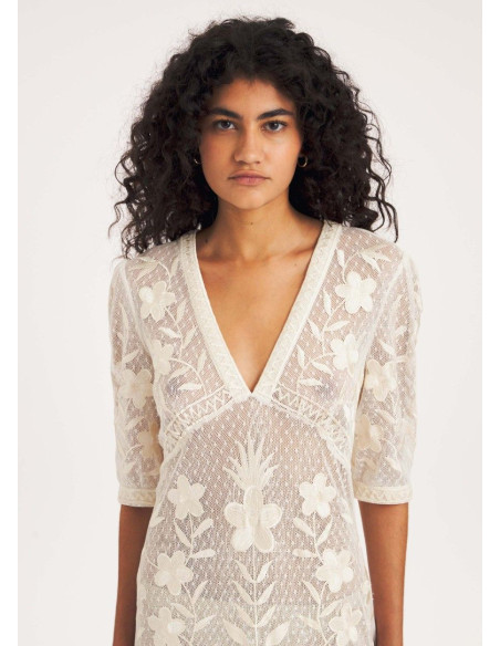 ANTIK BATIK VESTIDO CARIOCA CREAM