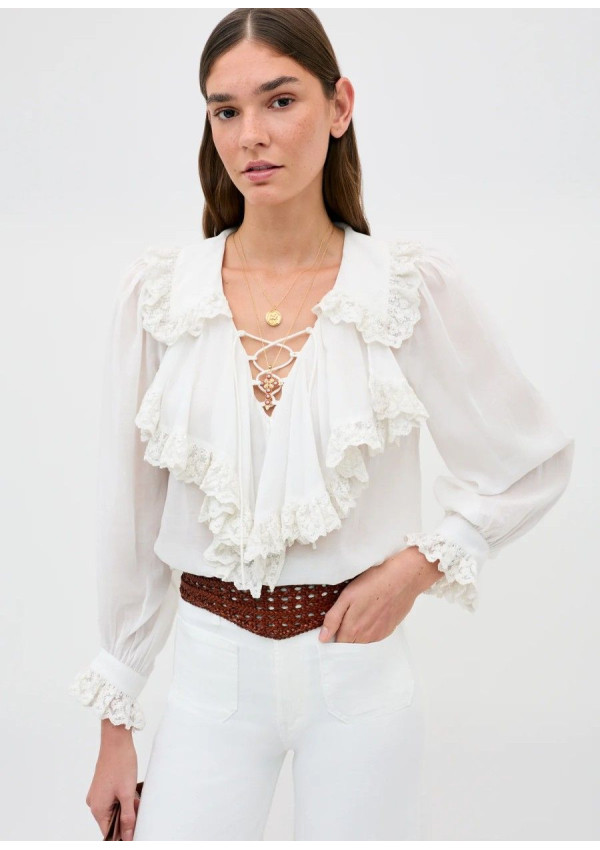 RIXO TOP MILIA WHITE