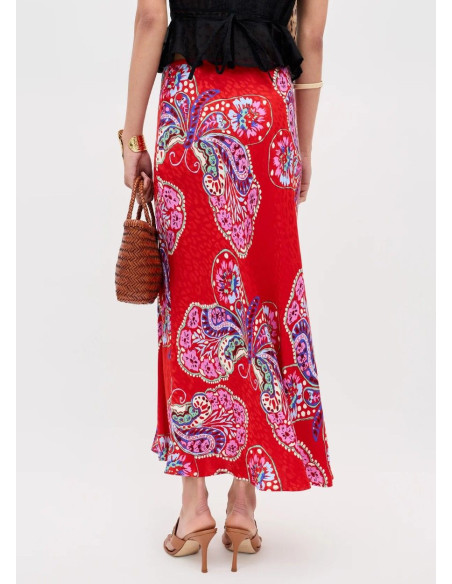 RIXO FALDA KELLY BUTTERFLY RED