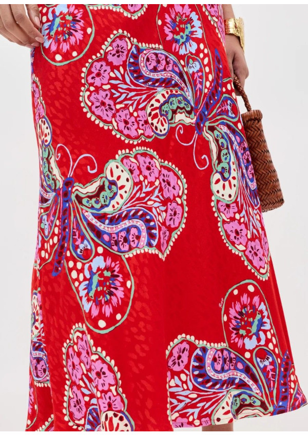 RIXO FALDA KELLY BUTTERFLY RED