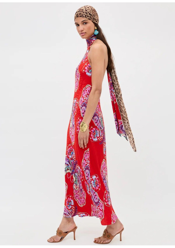 RIXO VESTIDO MAURA BUTTFERFLY RED