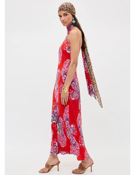 RIXO VESTIDO MAURA BUTTFERFLY RED