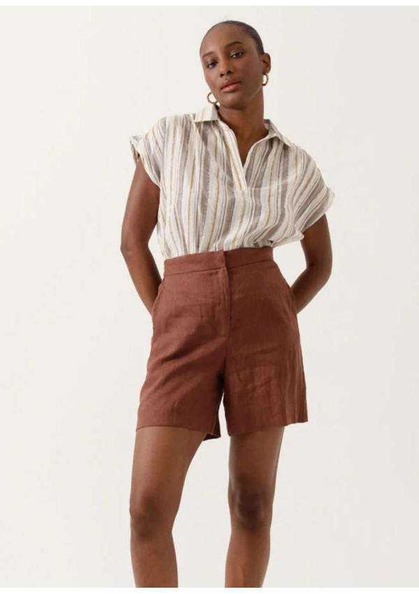 ARTLOVE BLUSA LYSIANE MARRON