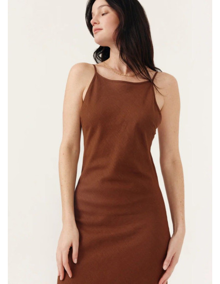 ARTLOVE  VESTIDO LIORA MARRON