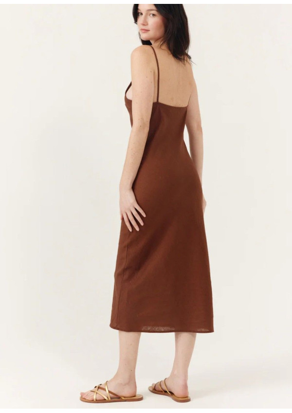 ARTLOVE  VESTIDO LIORA MARRON