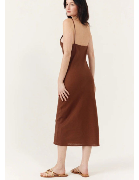 ARTLOVE  VESTIDO LIORA MARRON