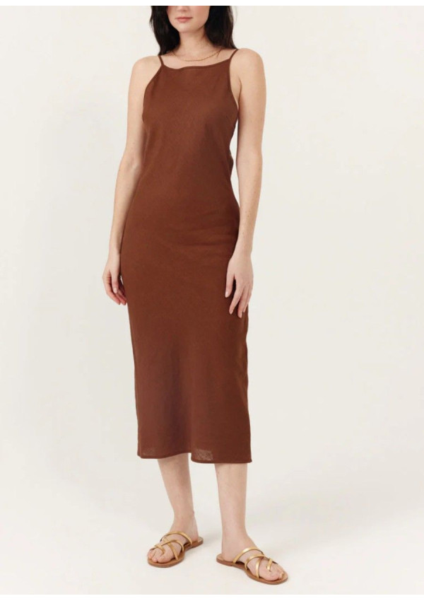 ARTLOVE  VESTIDO LIORA MARRON