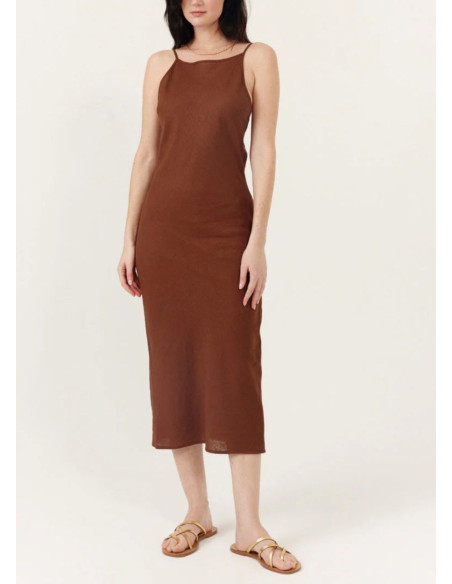 ARTLOVE  VESTIDO LIORA MARRON