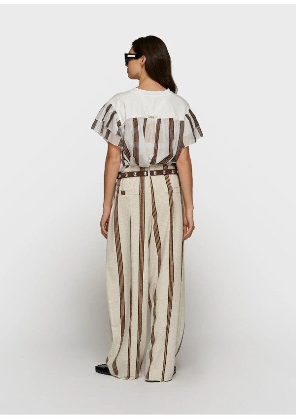 10 DAYS PANTALON BAR PIECE STRIPE