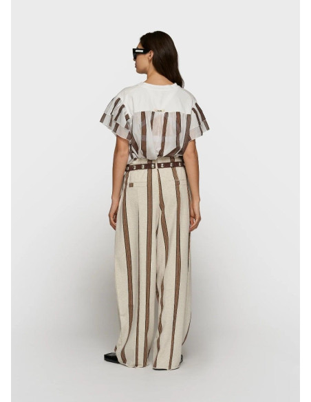 10 DAYS PANTALON BAR PIECE STRIPE