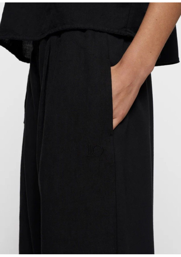 10 DAYS PANTALON FLOWY LINEN