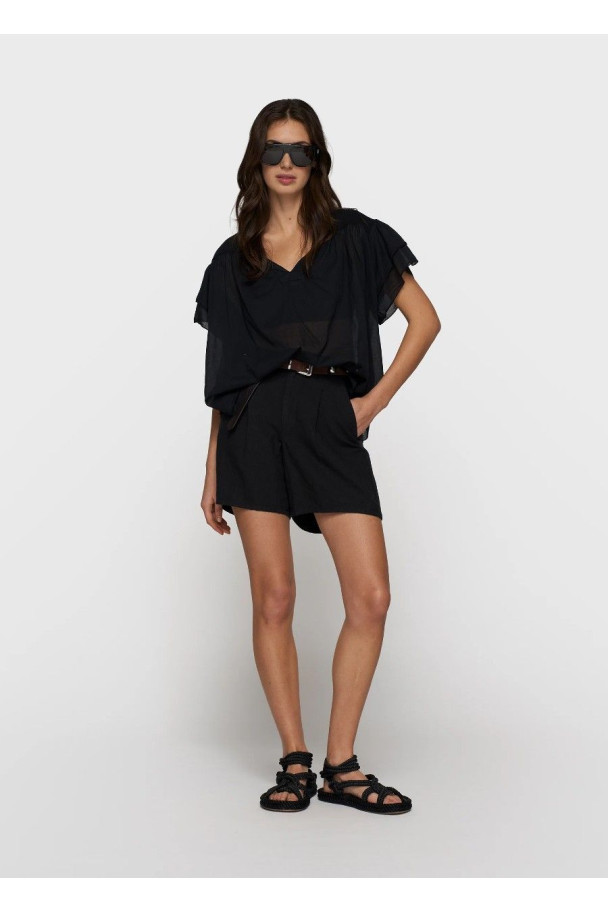 10 DAYS TOP A-LINEN RUFFLE