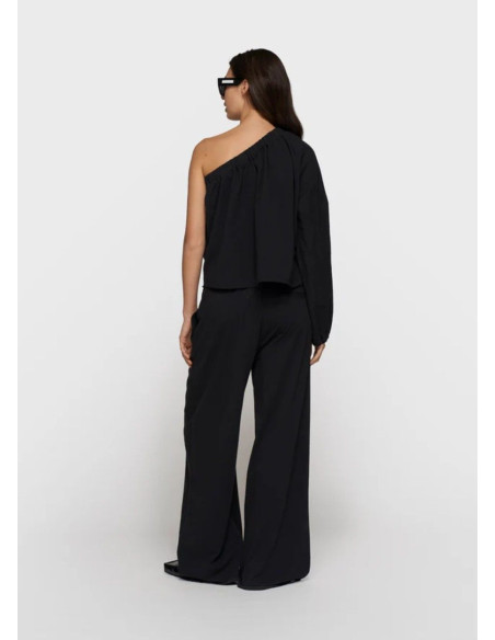 10 DAYS TOP ONE SHOULDER LINEN