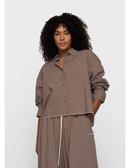 10 DAYS CAMISA CROPPED POPLIN