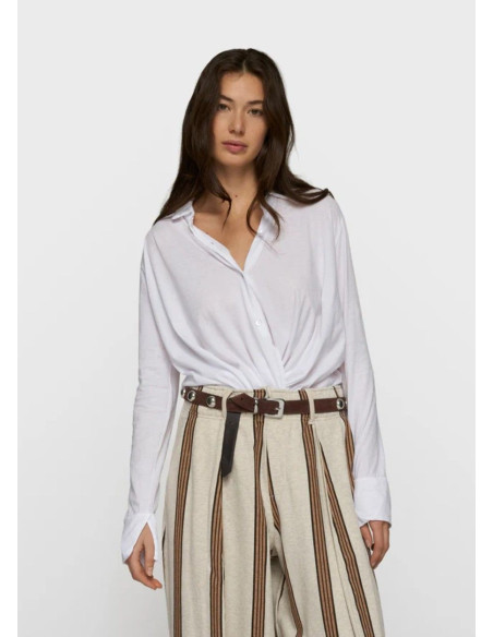 10 DAYS BLUSA WRAP BLANCA