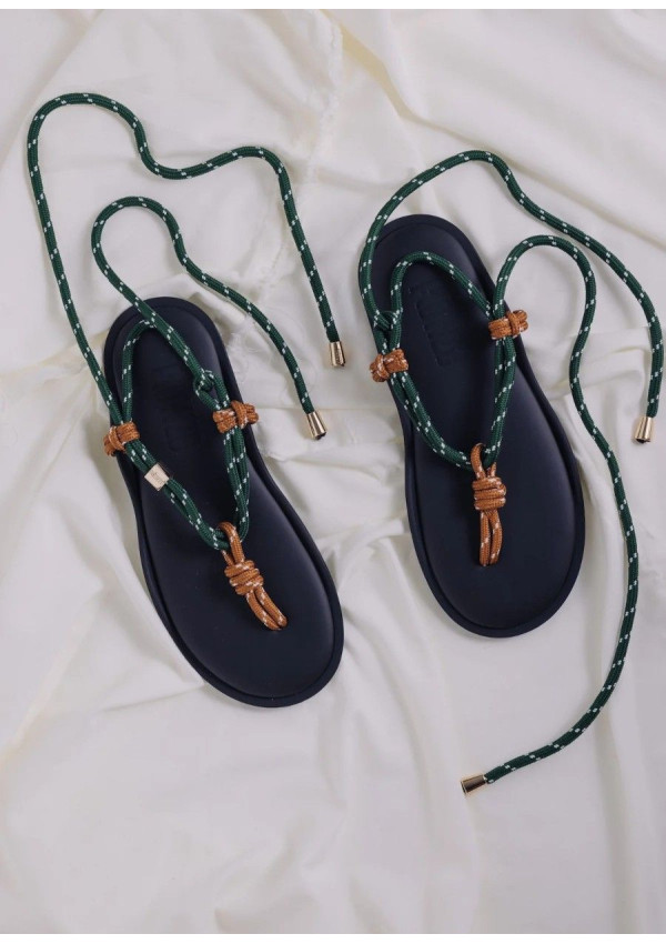 FLOWZE SANDALIA TWIN HAZELNUT/FOREST GREEN