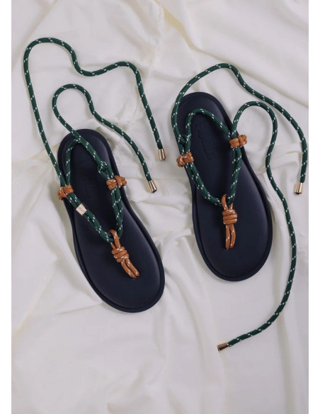 FLOWZE SANDALIA TWIN HAZELNUT/FOREST GREEN