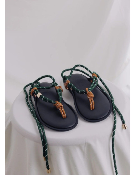 FLOWZE SANDALIA TWIN HAZELNUT/FOREST GREEN