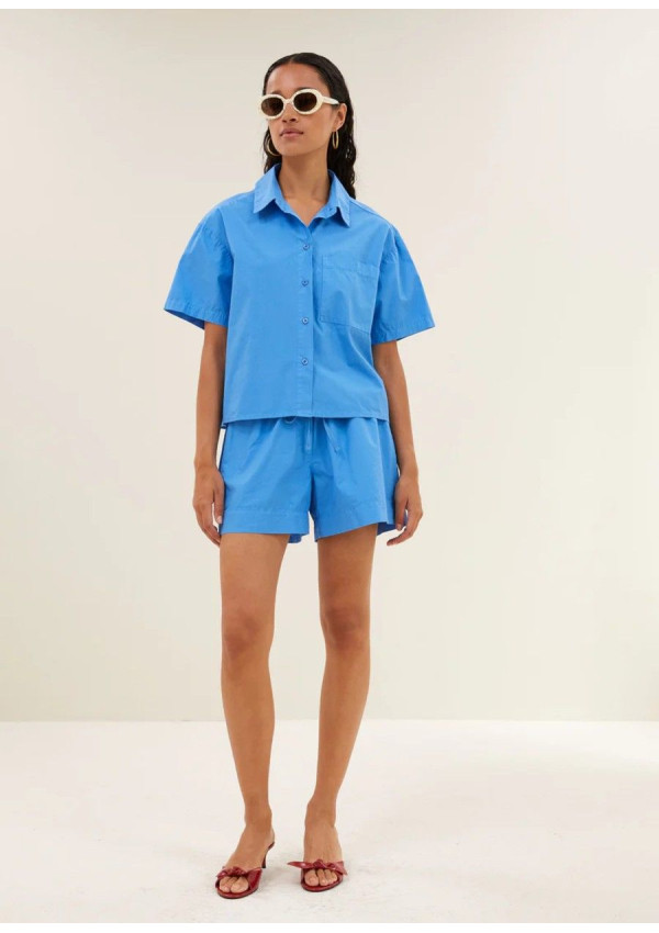 BY BAR BLUSA MARA POPLIN REGATA BLUE