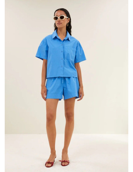 BY BAR BLUSA MARA POPLIN REGATA BLUE