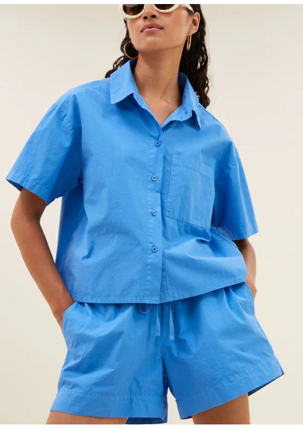 BY BAR SHORTS LIO POPLIN REGATA BLUE