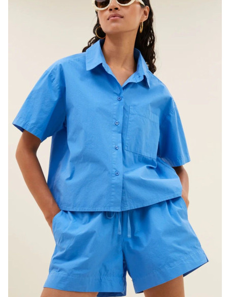 BY BAR SHORTS LIO POPLIN REGATA BLUE