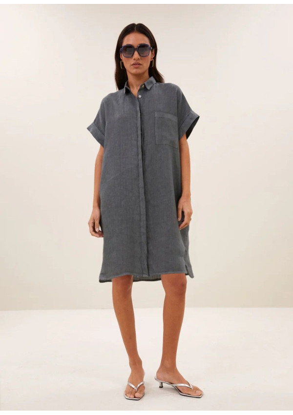 BY BAR VESTIDO HEILA CHARCOAL