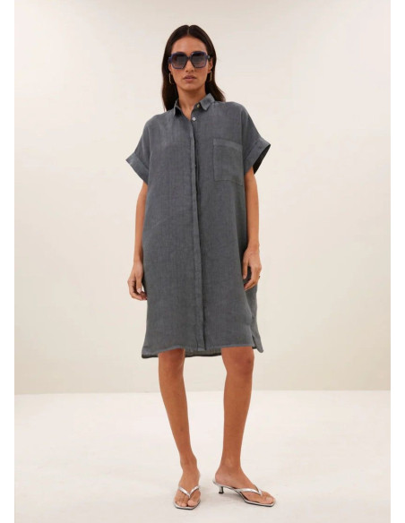 BY BAR VESTIDO HEILA CHARCOAL