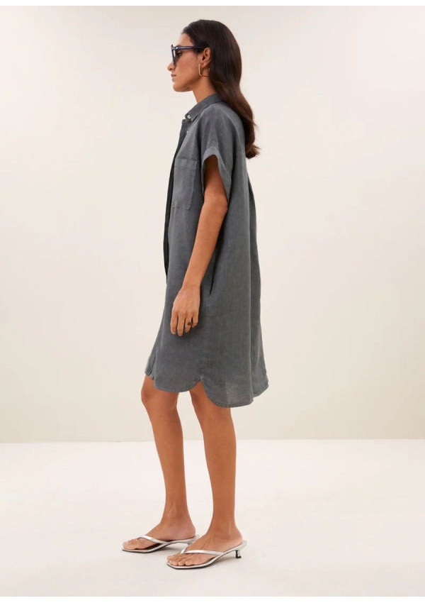 BY BAR VESTIDO HEILA CHARCOAL