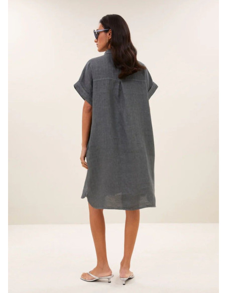BY BAR VESTIDO HEILA CHARCOAL