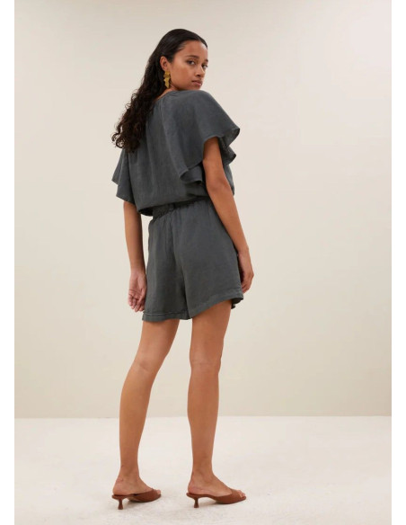 BY BAR SHORTS JUNE CHARCOAL
