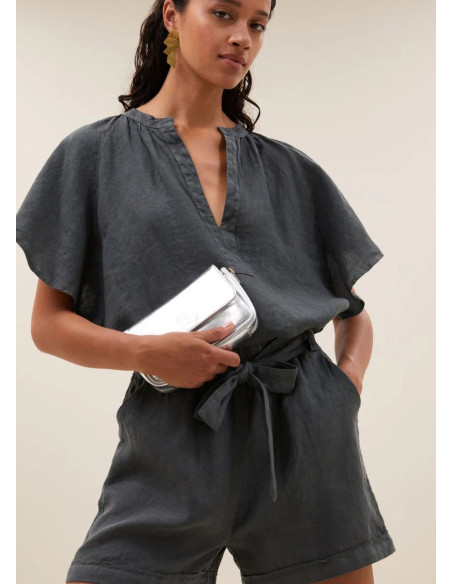 BY BAR SHORTS JUNE CHARCOAL