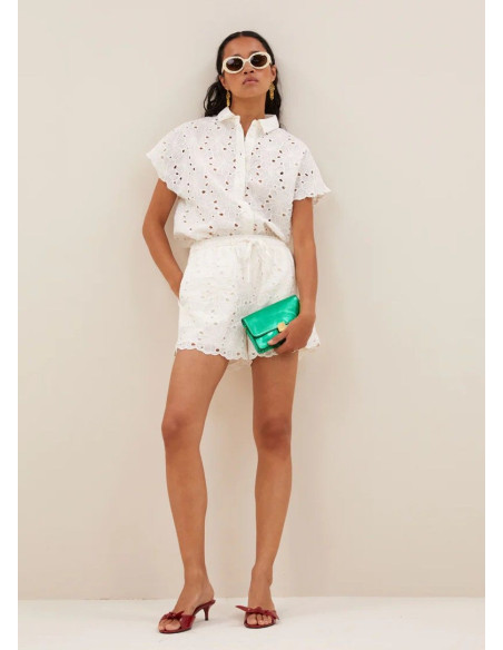 BY BAR SHORTS ISA FLOWER OFF WHITE
