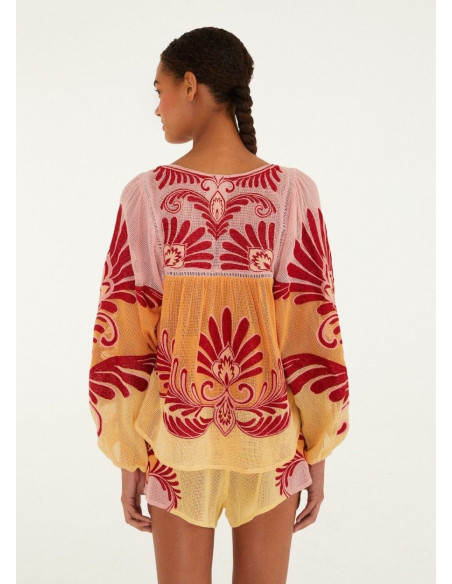 FARM RIO BLUSA ARABESC YELLOW