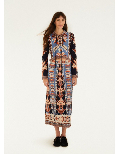 FARM RIO FALDA TAPESTRY BLUE