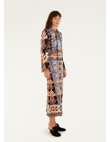 FARM RIO FALDA TAPESTRY BLUE