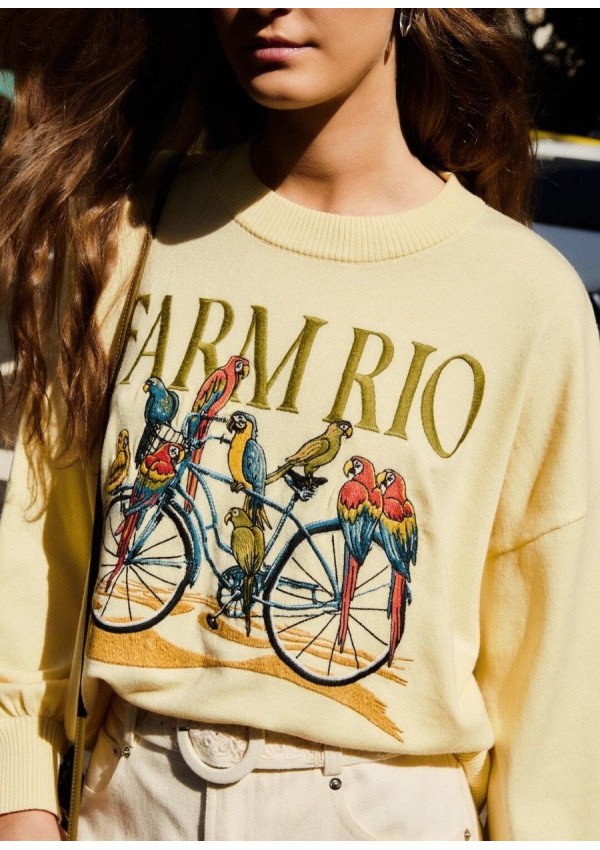 FARM RIO JERSEY BORDADO BICYCLE