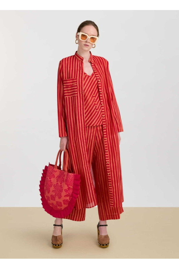 LISA CORTI PANTALÓN CABANA RED STRIPES