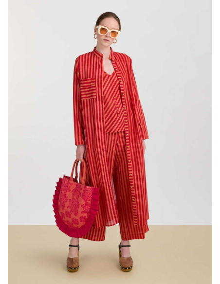 LISA CORTI PANTALÓN CABANA RED STRIPES