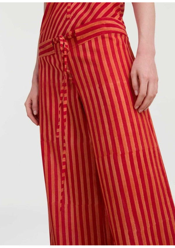 LISA CORTI PANTALÓN CABANA RED STRIPES