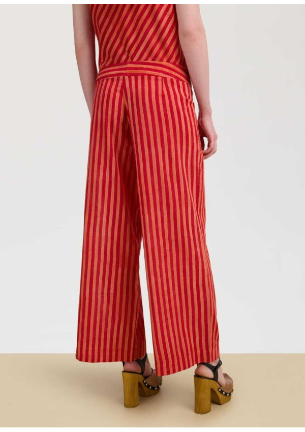 LISA CORTI PANTALÓN CABANA RED STRIPES