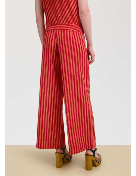 LISA CORTI PANTALÓN CABANA RED STRIPES