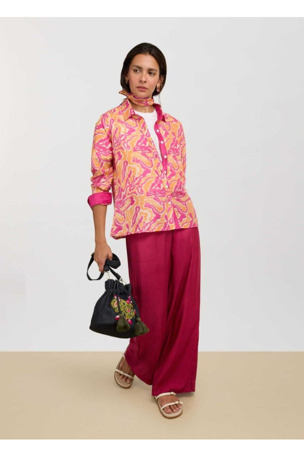 LISA CORTI PANTALÓN BURMA FUXIA