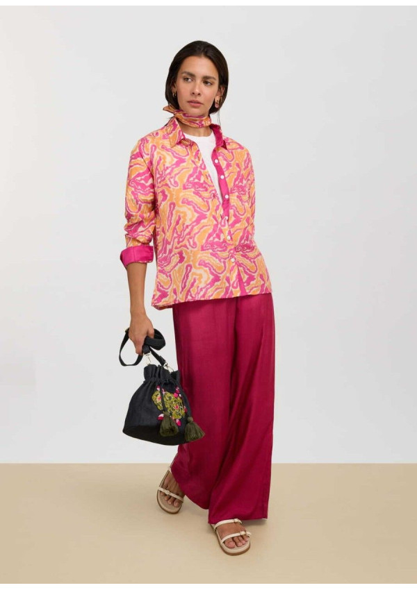 LISA CORTI PANTALÓN BURMA FUXIA