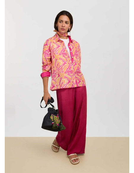 LISA CORTI PANTALÓN BURMA FUXIA