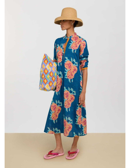 LISA CORTI LONG KURTA FLORES